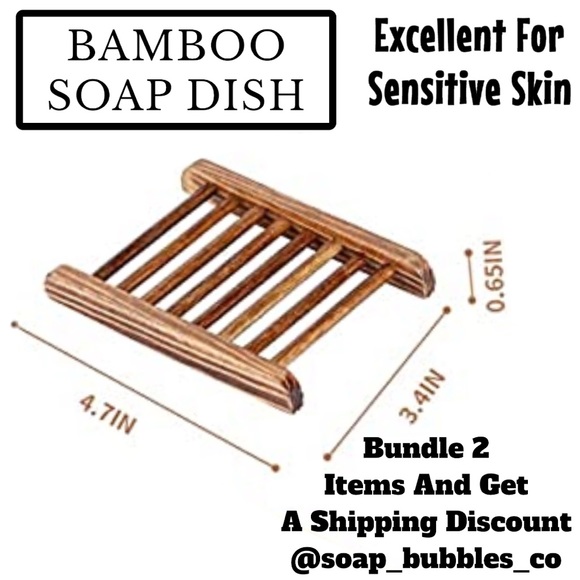 Effervescent Bubbles Other - 2 Bamboo Soap Dishes ( PRICE IS FIRM )
